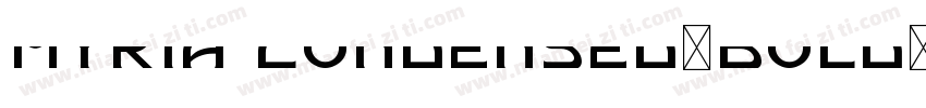 myria Condensed-bold字体转换